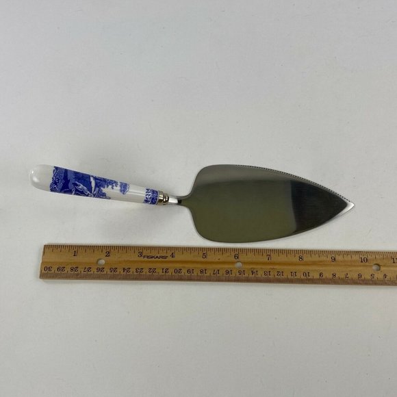 Spode Blue and White Cake Server - Picture 7 of 7